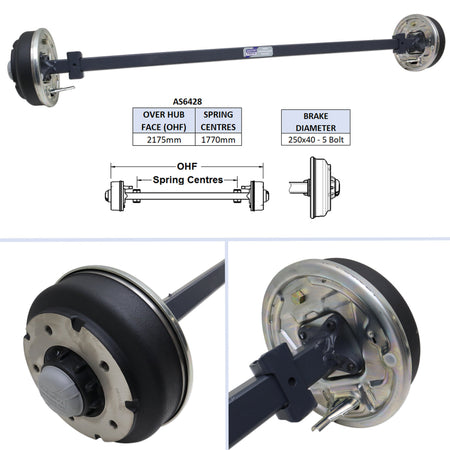 AS6428 - Complete Axle - TA510G