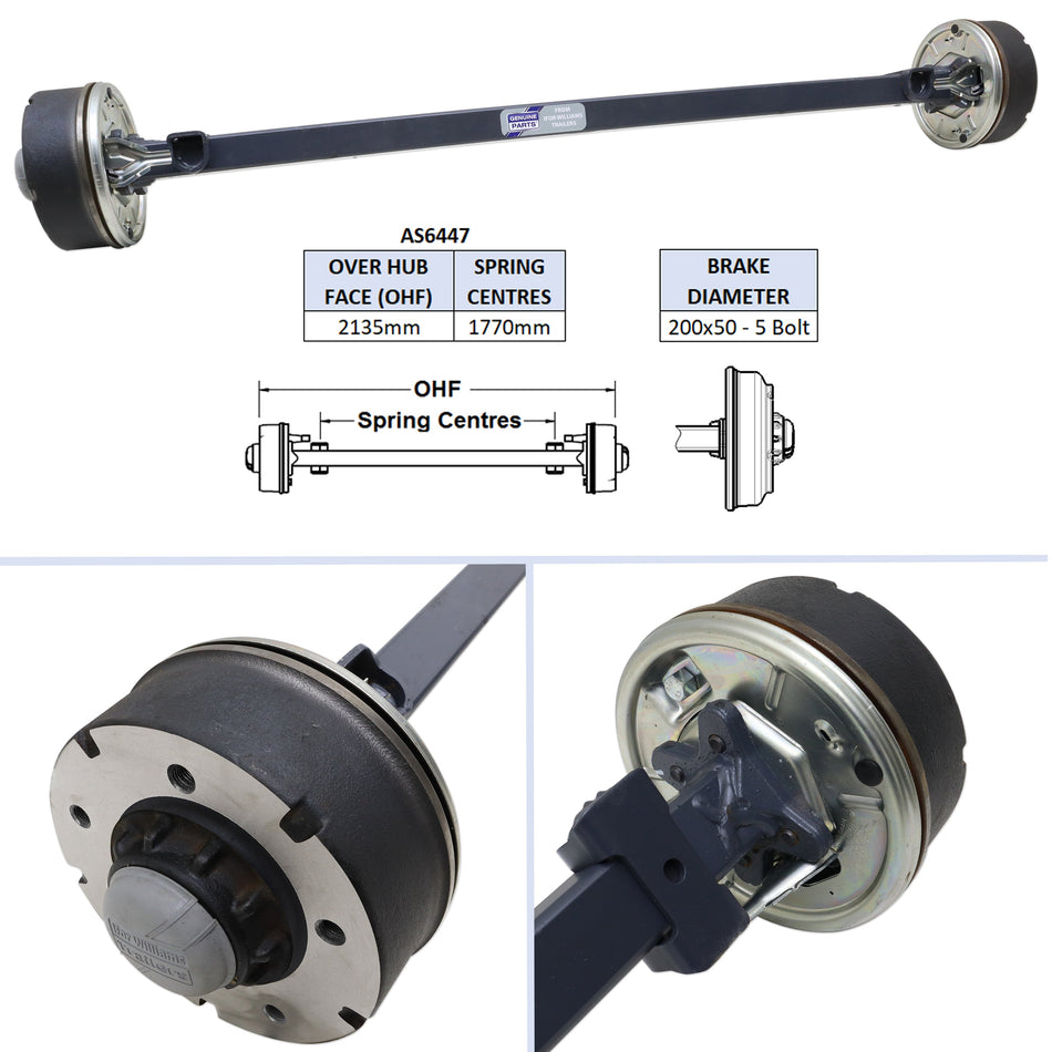 AS6447 - Complete Axle - CT136, CT136SA