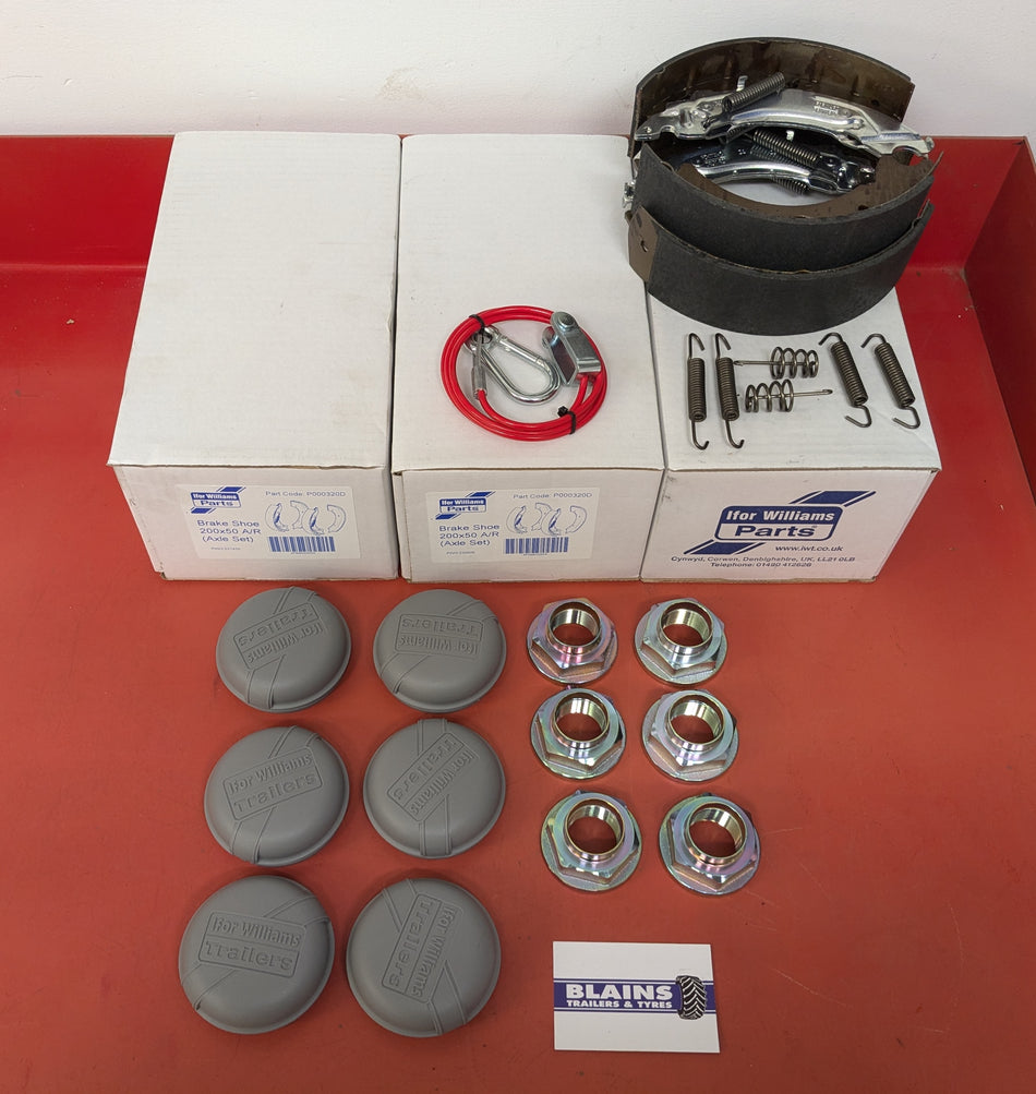 Basic Brake Service Kit - Ifor Williams Tri-Axle (3500kg)