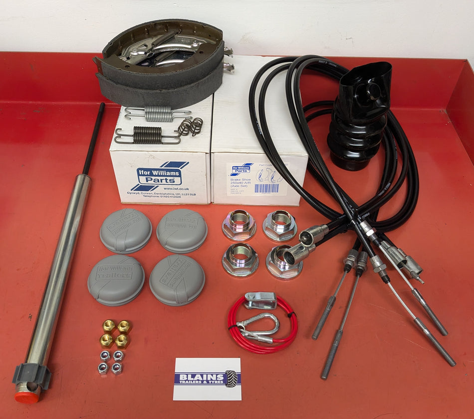 Full Brake Service Kit - Ifor Williams Twin Axle (3500kg)