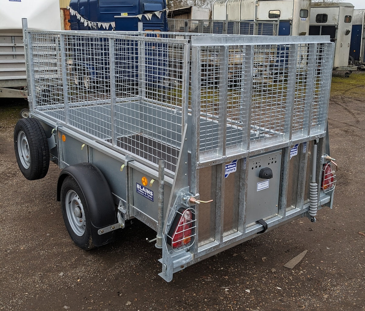 Gd84 Ifor Williams GD84 Single Axle with Mesh Side Kit – Blains Trailers & Tyres