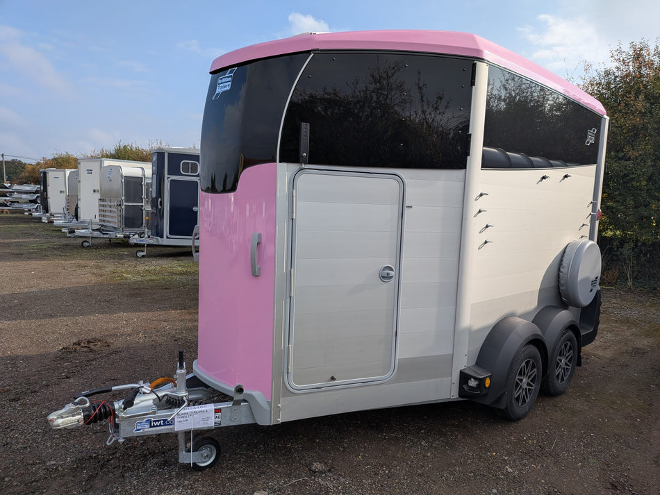 Ifor Williams HBX511 Pink Horse Trailer (Top Spec - Interior Padding, Alloy Wheels, Axle Dampers & High Level Brake Light)