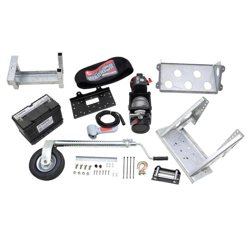 KX6172 - Flatbed Winch, Bracket & Battery Kit