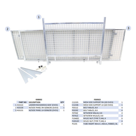 KX8002 - GD84 Mesh Side Kit