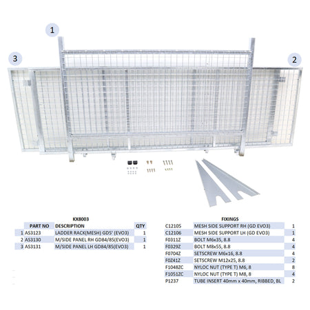 KX8003 - GD85 Mesh Side Kit