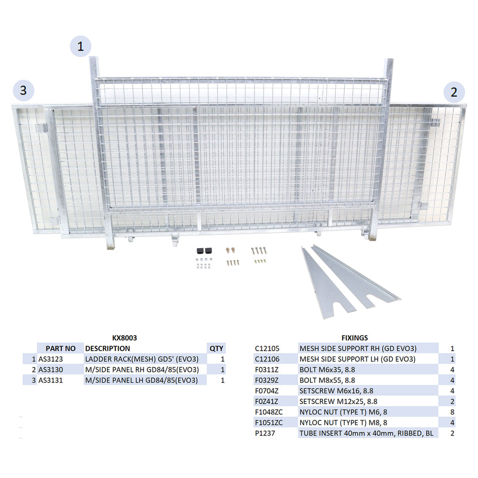 KX8003 - GD85 Mesh Side Kit