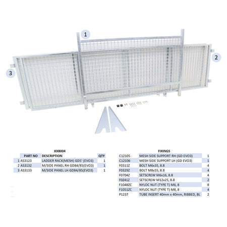 KX8004 - GD105 Mesh Side Kit