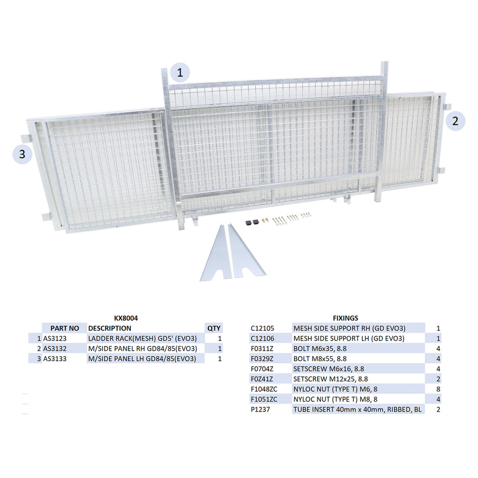 KX8004 - GD105 Mesh Side Kit
