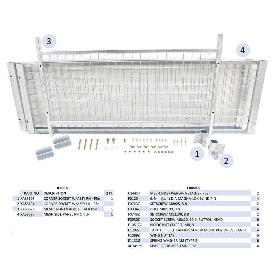 KX8628 - Mesh Side Kit P5