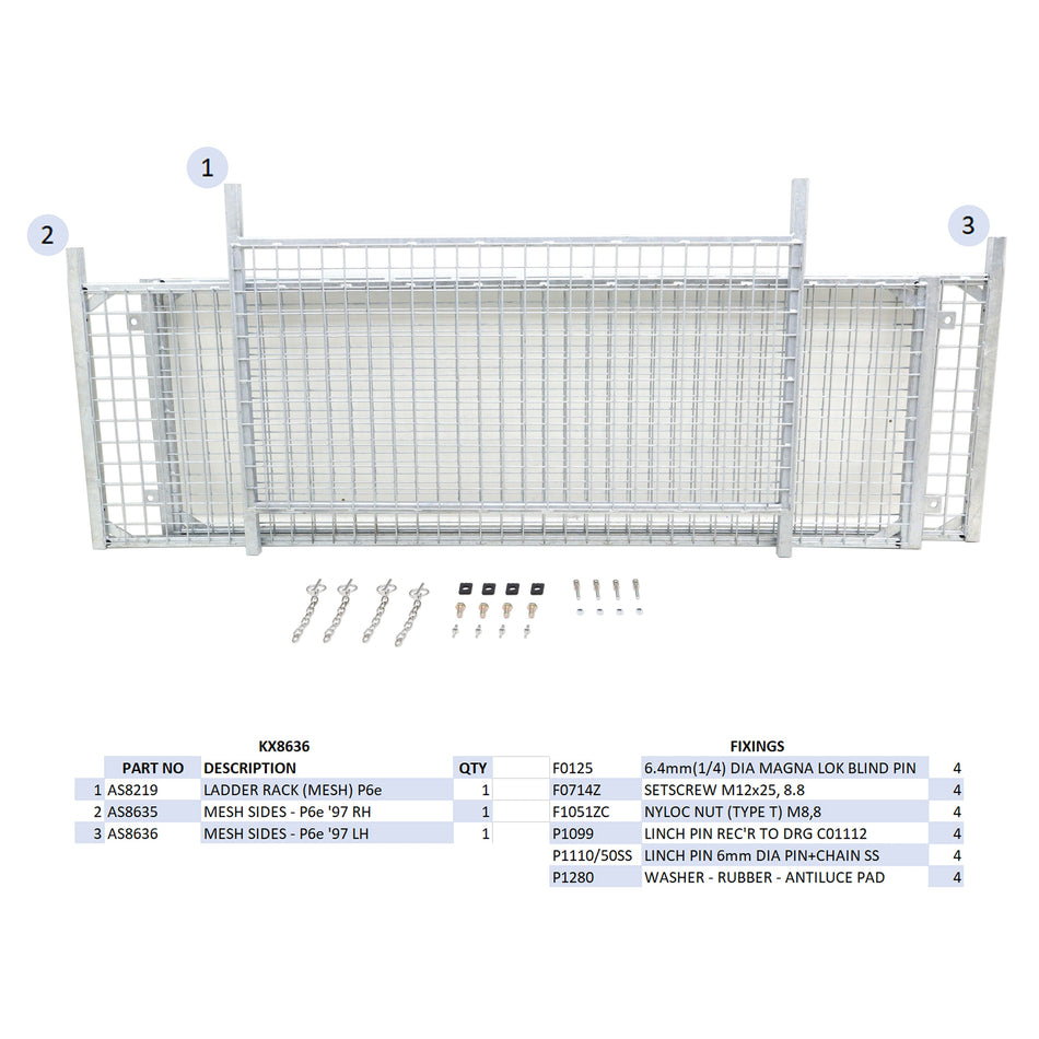 KX8636 - Mesh Side Kit P6e