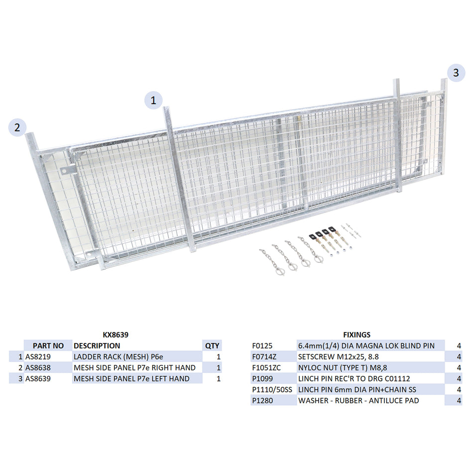 KX8639 - Mesh Side Kit P7e