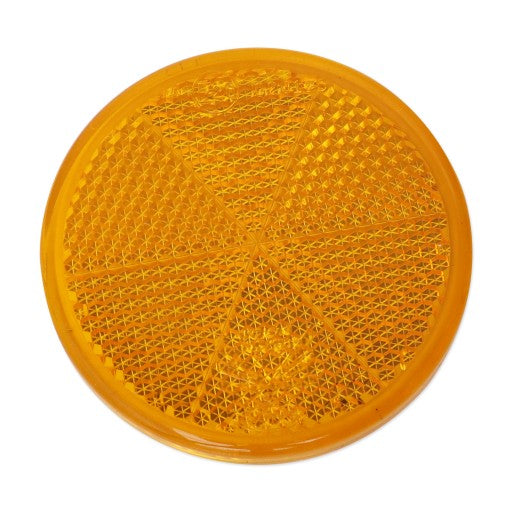 Round amber side reflector 