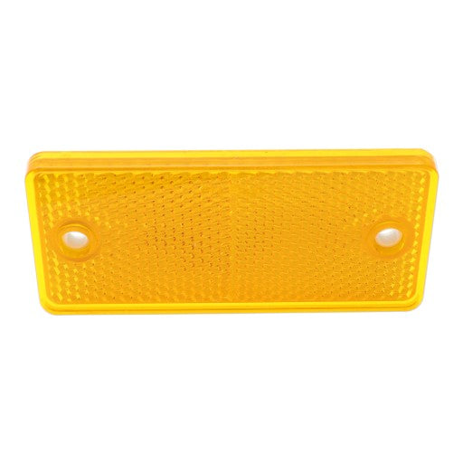 Rectangular amber side reflector 