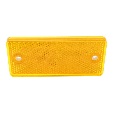 Rectangular amber side reflector 