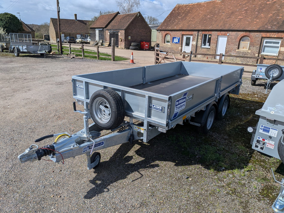 Ifor Williams LM125HD 3.5 Tonne Flatbed Trailer with Dropsides, Aluminium Ramps and 3 Pairs of Lashing Rings.